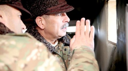 Zakir Həsənov cəbhə xəttində - FOTO