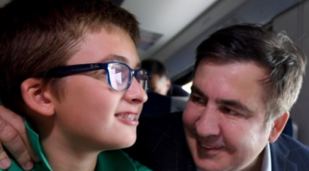 Saakaşvilinin oğlu da 