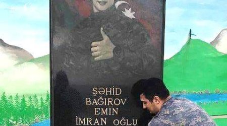 Aprel şəhidinin məzarından bu foto ürək parçaladı - FOTO