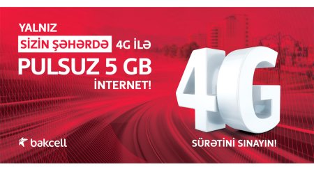 Residents of 6 regions receive free 5 GB of internet from Bakcell