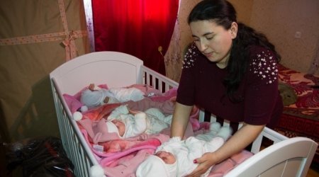 Мехрибан Алиева  помогла семье с новорожденной тройней – ФОТО+ВИДЕО