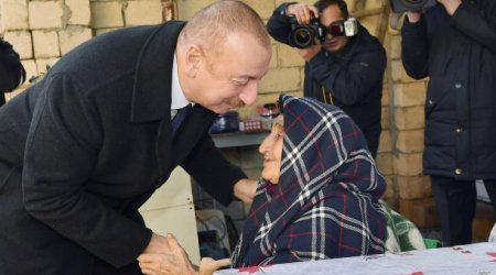 Prezidentin Şamaxıda sakinlərlə səmimi - FOTOLARI