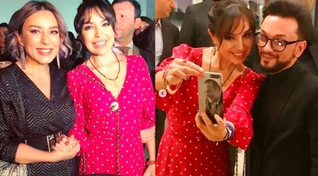 Məşhurlar Leyla Əliyeva ilə bir arada - FOTOLAR