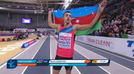 Легкоатлет Назим Бабаев стал чемпионом Европы