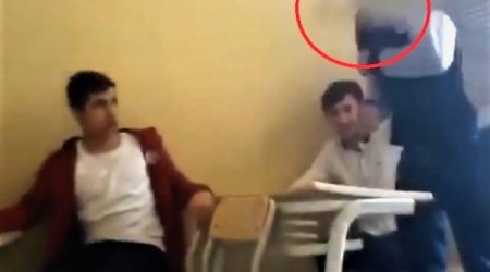 В одной из школ Баку учитель зверски избил учащегося - ВИДЕО