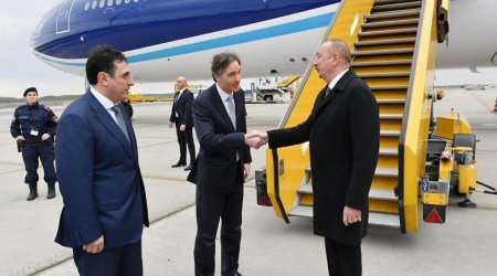 Azerbaijani president arrives in Austria for working visit