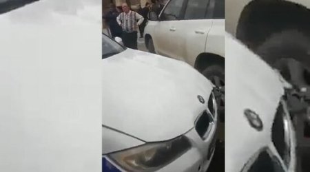 Yol polisi avtomobili qəzaya düşdü - VİDEO