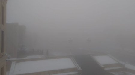 Снегопад в Дашкесане - ВИДЕО