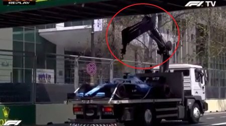 “Formula 1”də qəzaya düşən bolidi aparan evakuasiya maşını da qəza etdi - VİDEO