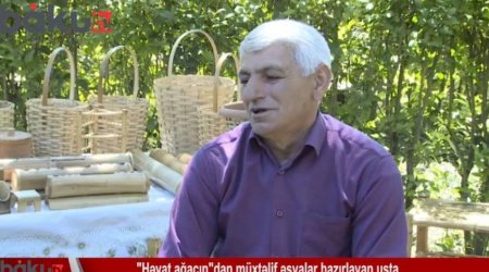 Мастер бамбука в Лянкяране поделился своим опытом - ВИДЕО