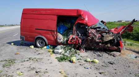 Azərbaycanda dəhşətli qəzada ölən futbolçunun görüntüləri yayıldı - FOTO