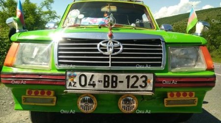 65 yaşlı sürücü qəribə avtomobili ilə Azərbaycanı gəzir - FOTOLAR