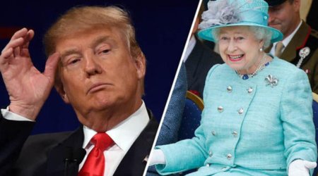 Tramp yenə gündəmdə: Kraliça ilə görüşdə protokolu pozub – Video