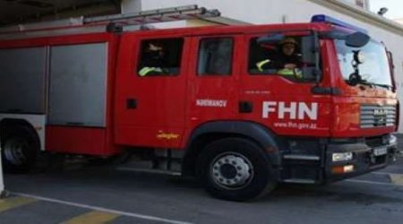 Azərbaycanda benzin daşıyan avtomaşın partlayıb – FOTO