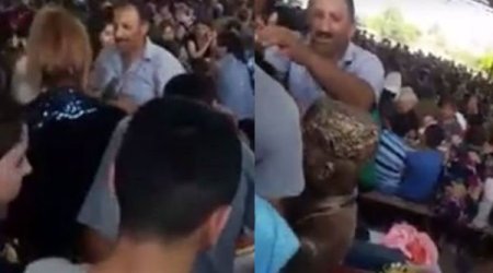 Azərbaycanda “Qaloş piri” biabırçılığı: Başlarına sürtüb, şəfa gözləyirlər - VİDEO