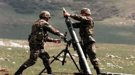 Armenian armed forces fire at Azerbaijani army’s positions by using 82-mm mortars