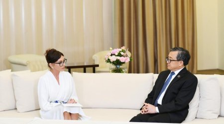 First Vice-President of Azerbaijan Mehriban Aliyeva meets UN Under-Secretary-General (PHOTO)