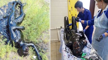 Bitum gölünə düşmüş kişini ülgüclə təpə-dırnaq “qırxdılar” – FOTOLAR