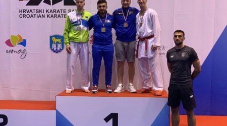 Azərbaycan karateçiləri Xorvatiyada 2 medal qazanıblar