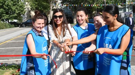 Leyla Aliyeva attends inauguration of another yard redeveloped under “Bizim həyət” project (PHOTO)