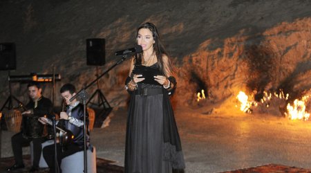 Vice-President of Heydar Aliyev Foundation Leyla Aliyeva attends yoga & poetry night organized at Yanardag Reserve (PHOTO)