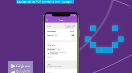 With Azercell’s ‘Kabinetim” application managing your number is more convenient now