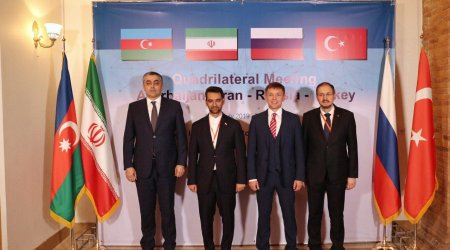 Tehran hosts high-rank quadrilateral meeting between Iran, Azerbaijan, Russia and Turkey (PHOTO)