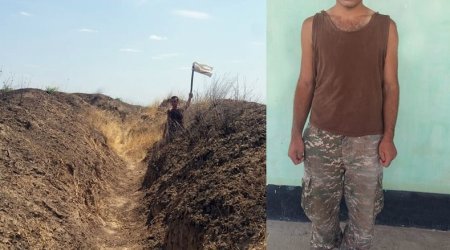 Erməni əsgər təmas xəttində bölmələrimiz tərəfindən saxlanılıb - FOTOLAR