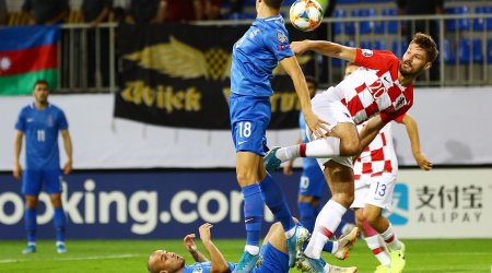 Azerbaijan national team draws Croatia