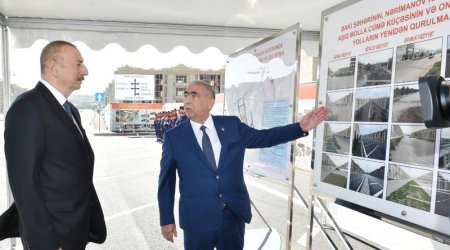 Prezident Molla Cümə küçəsinin açılışında