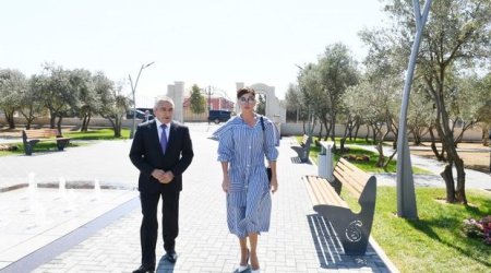 Mehriban Əliyeva Kürdəxanıda - FOTO