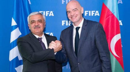Ровнаг Абдуллаев встретился  с президентом ФИФА