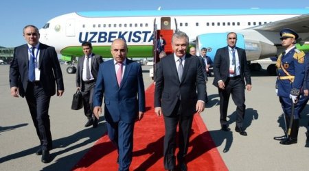 Özbəkistan Prezidenti Azərbaycana gəlib