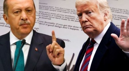 Ərdoğan Trampın məktubunu zibil qutusuna atdı - FOTO