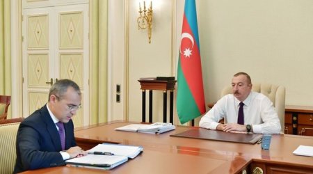 İlham Əliyev Mikayıl Cabbarovu qəbul etdi - FOTO