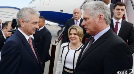 Kuba Prezidenti Azərbaycana gəldi