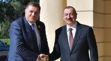 İlham Əliyev Milorad Dodik ilə görüşdü