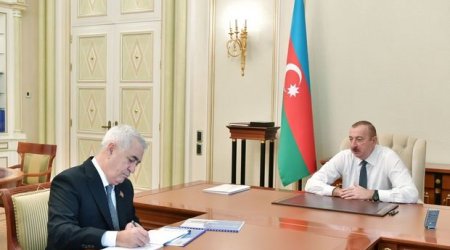 İlham Əliyev Cavid Qurbanovu qəbul edib - FOTO