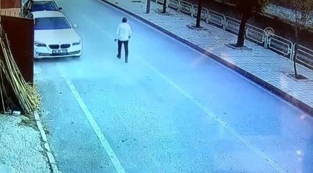 İnfarkt keçirən sürücünün qəza anı - VİDEO