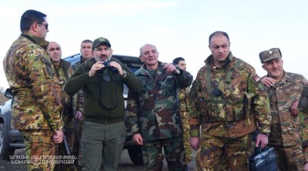 Nikol Paşinyan yenidən Azərbaycan torpaqlarında- FOTOLAR
