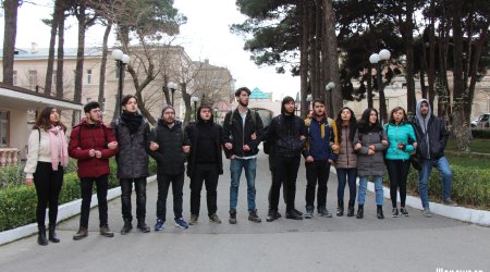 Bakı Apellyasiya məhkəməsinin qarşısında aksiya - Elina işinə görə- FOTOLAR