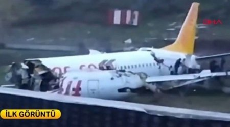 SON DƏQİQƏ: İstanbulda təyyarə qəzaya uğradı