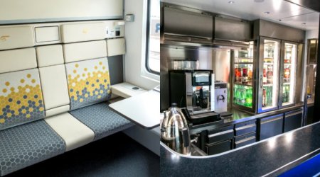 Bakıdan Ankaraya 20 saata gedəcək ultra müasir qatarın içindən görüntülər - VİDEO