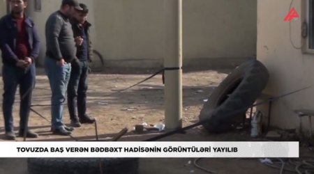 Tovuzda ustanın faciəli şəkildə ölüm anı – ANBAAN VİDEO