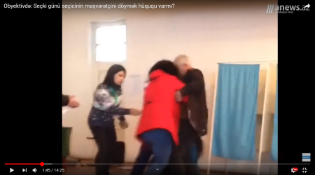 Seçici məşvərətçini necə döyüb? - VİDEO