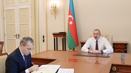 Prezident İlham Əliyev İqtisadiyyat nazirini qəbul etdi