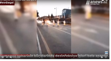 Sumqayıtda dezinfeksiya paradı - VİDEO