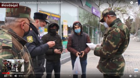 Karantin zamanı polis vətəndaşlara necə davranmalıdır? - VİDEO