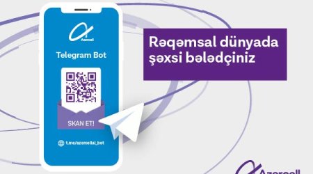 Azercell “Telegram Bot” - rəqəmsal dünyada yeni bələdçiniz!