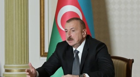 Переговоры Ильхама Алиева и представителей Всемирного банка в формате видеоконференции